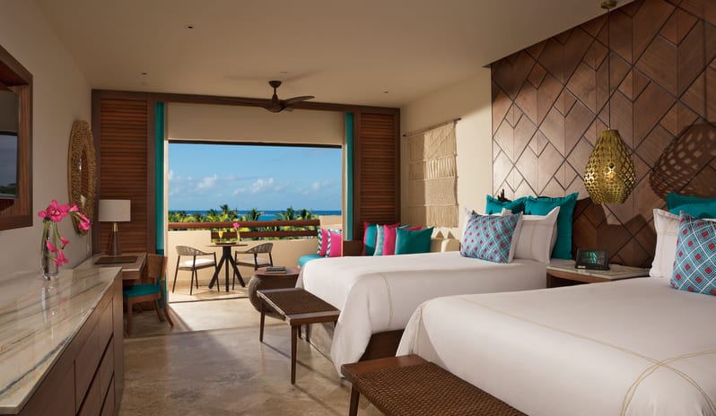 SECRETS MAROMA BEACH RESORT - JUNIOR SUITE PARTIAL OCEAN VIEW TWIN BED